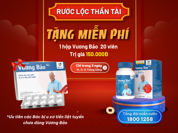 RƯỚC LỘC THẦN TÀI 100% CÓ QUÀ: Tặng miễn phí 1 hộp 20 viên cho các bác chưa từng dùng Vương Bảo